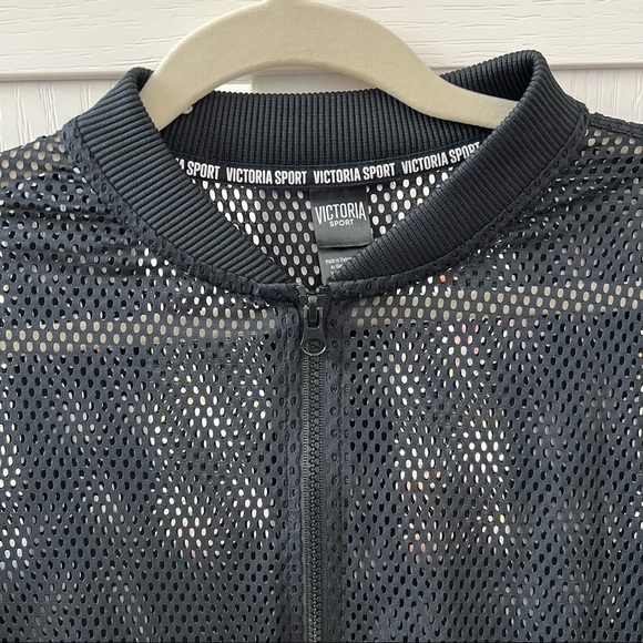 Victoria Secret Sport Black Mesh Jacket - Picture 3 of 7